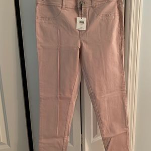 Calvin Klein light pink jeans size 6.